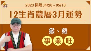 【2023年12生肖每月運勢】農曆閏3月(陽曆04/20-05/18)｜易經達人張明老師｜旺好運