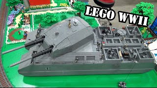 Huge LEGO WWII Secret German 'Landkreuzer' 1000-ton Tank