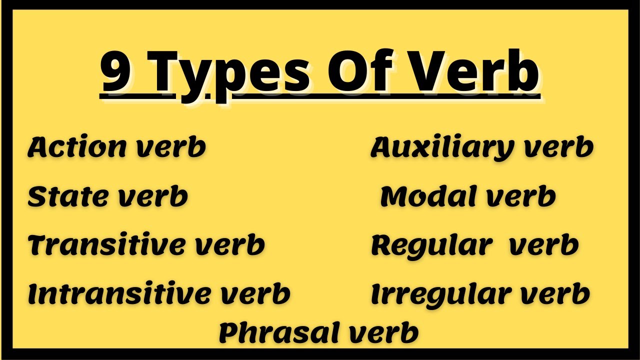 The Types Of Verbs Examples And Rules Skygrammar 54 Off