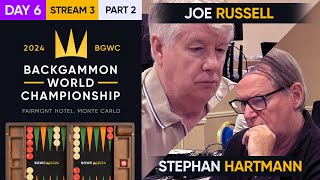 Backgammon World Championship 2024 - DAY 6, Stream 3 P2 - Main Undefeated Quarterfinals