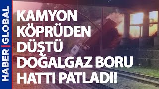 Facia Gibi Kaza! Hakimiyetini Kaybetti, Doğalgaz Boru Hattına Çarptı