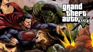 SUPERMAN vs HULK in GTA 5! Mod Gameplay!