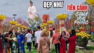 NGÔI CHÙA TRANG TRÍ NGÀY TẾT ĐẸP MÊ LY