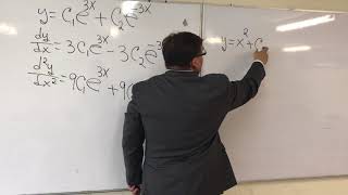 Obtención de la ecuación diferencial a partir de la solución general 1