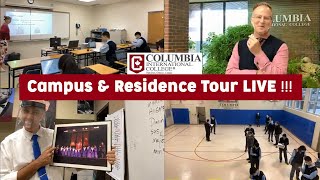 Columbia International College (CIC) Campus \u0026 Residences Virtual Tour LIVE from Hamilton, Canada