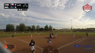 New Zealand v Czech Republic – WBSC Junior Men’s Softball World Championship 2018