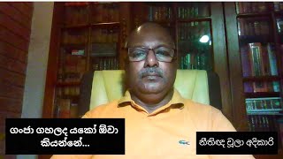 ගංජා ගහලද යකෝ ඕවා කියන්නේ - නීතිඥ චූලා අදිකාරි