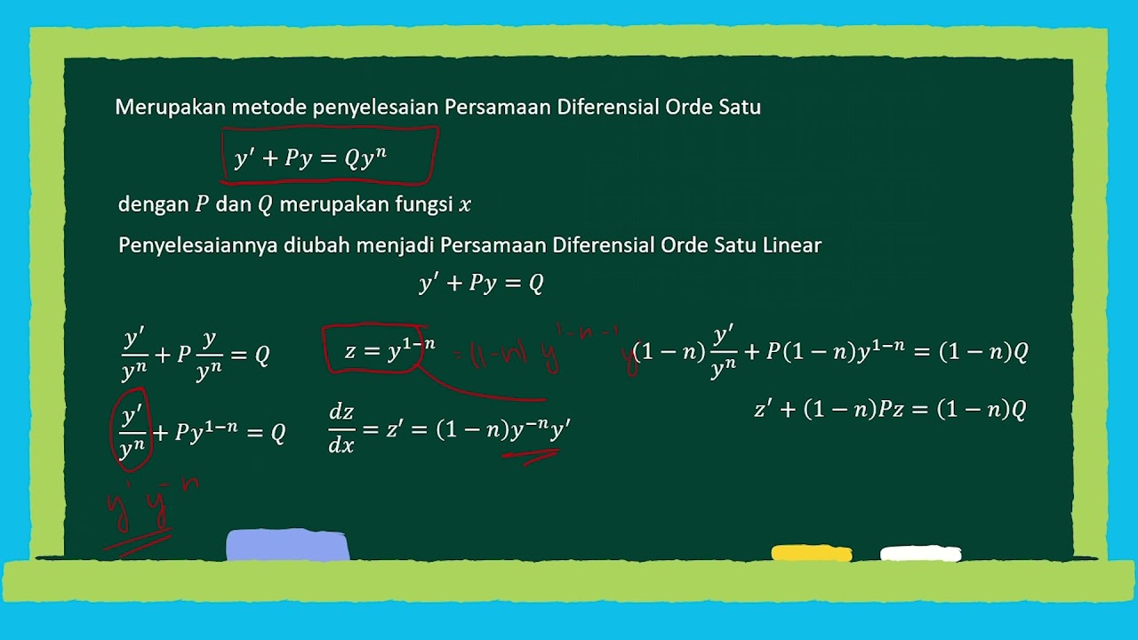 Persamaan Diferensial Bernoulli - YouTube