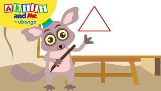 Draw a Triangle | Arts and Crafts with Akili | Kids Cartoons