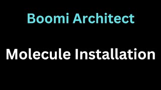 Boomi Architect | Module 4 | Molecule Installation 24