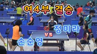 경남도민일보배 경남오픈 여4부 결승 정미라 vs 손순영