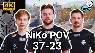 NiKo (37-23) w/m0NESY/huNter- VOICE COMMS (Dust2) | Sep 4, 2024 #cs2 #pov