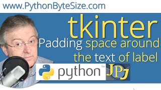 How to pad space around the text of Python tkinter label