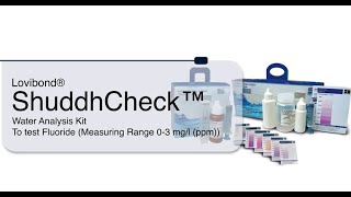 Lovibond® ShuddhCheck Kit- Fluoride Kit- How to check Fluoride in water- Water Analysis for Fluoride