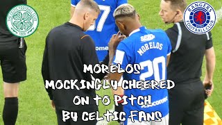 Morelos Mockingly Cheered On To Pitch By Celtic Fans - Celtic 4 - Rangers 0 - 03 September 2022