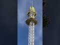 one of the tallest travelling drop towers on earth 😱 skyfall funfair ride germany oktoberfest