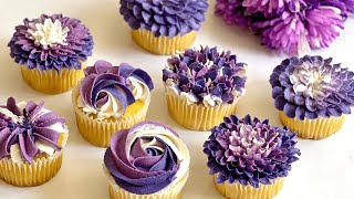 Create Ombre Buttercream Flowers Using Different Methods! Find Out Which Method you Prefer?ZIBAKERIZ