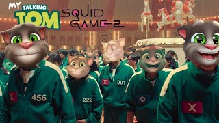 The Mingle Song Vs Talking Tom | Squid Game 2 Carousel Song #squidgame #squidgamesong#squidgame2