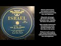 Israel Folk Symphony Orchestra – Song Of The Palmach (Shir HaPalmach) Lyrics Video