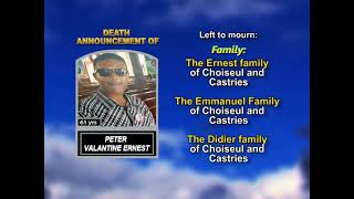 Peter Valantine Ernest ~ Long Obituary