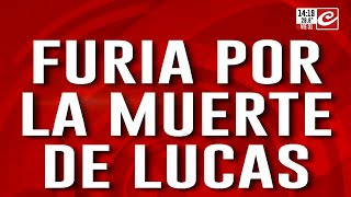 Furia por la muerte de Lucas: incidentes en el lugar