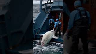 Big whales catch on the ocean #fishing #shorts #ocean #ai