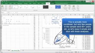 Scatter Diagrams, Correlation, and Regression in Excel 2016