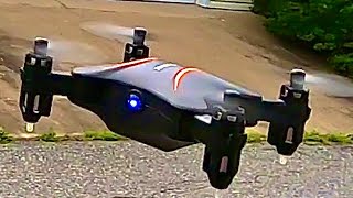 Drocon DC-65 Mirage 4 year old Foldable Mini RC Drone Durability CRASH Review