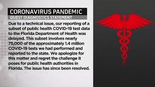 Florida Department Of Health Severs Ties With Quest Diagnostics Over COVID Data Dump