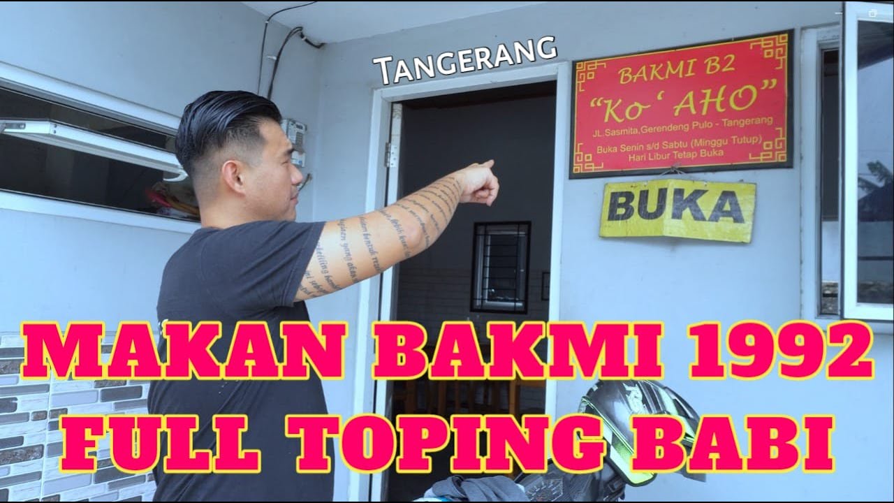 BAKMI BABI YANG LEGENDARIS DI TANGERANG | BAKMI B2 KO AHO. - YouTube