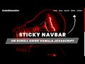 Responsive Sticky Navigation Bar On Scroll Using Vanilla JavaScript | Fixed Navbar on Scroll | Hindi