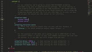 Applying Multiple Animation Keyframes To A Loading Indicator In CSS