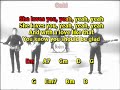 She loves you Beatles mizo vocals lyrics chords cover