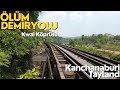 Kanchanaburi Tayland'daki Ölüm Demiryolu ve Kwai Köprüsü