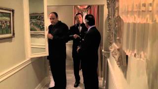 The Sopranos - Tony sees Pussy's ghost in a mirror