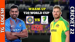 🛑LIVE -💥 INDIA VS AUSTRALIA🤩| WARM-UP🏏| T20 WORLD CUP🏆|#tg_logesh #indvsaus #indvs #cricket #live
