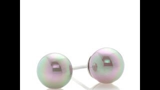 Majorica 8mm Manmade Organic Pearl Stud Earrings