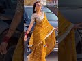 designer golden saree wedding special saree rohit fashion club