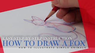 How to Draw a Simple Cute Fox