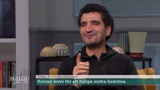 Kavian äger inget – ger allt till hemlösa: ”Gör 200 mackor och kaffe varje … - Malou Efter tio (TV4)