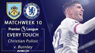 Every Christian Pulisic touch from Chelsea's win v. Burnley | Premier League | NBC Sports