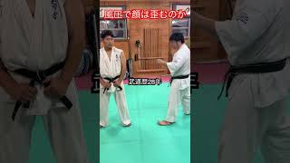 【武道・格闘技】漫画でよくあるパンチの風圧で顔が歪むやつ　本当なのか！？　#aikido ＃karate #martial #合気道 #武道 ＃大東流#空手＃筋トレ#selfdefense