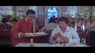 Vishnuvardhan Orders Full Menu Meals in Hotel | Comedy Scene of Mojugara Sogasugara Kannada Movie