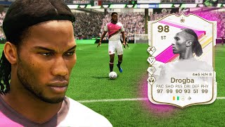 98 FUTTIES ICON DROGBA PLAYER REVIEW | EA FC 24 ULTIMATE TEAM