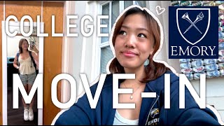 COLLEGE MOVE IN DAY🌟: emory university, transfer student, dorm tour | college diaries