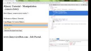 JQUERY REMOVEATTR METHOD DEMO