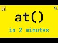 A *New* Way To Get Item By Index - JavaScript Array At (In 2 Mins)