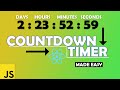 React Js Countdown Timer made easy