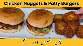 Homemade Chicken Nuggets \u0026 Juicy Chicken Patty Burger | Quick \u0026 Easy Chicken Nugget \u0026 Burger Recipes