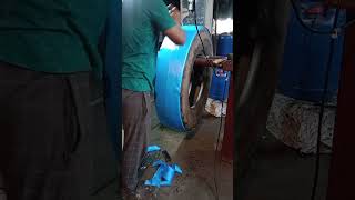 Radial# tyres retreading 900R20 cooling work resoling #tyresealant welding coating rolling process